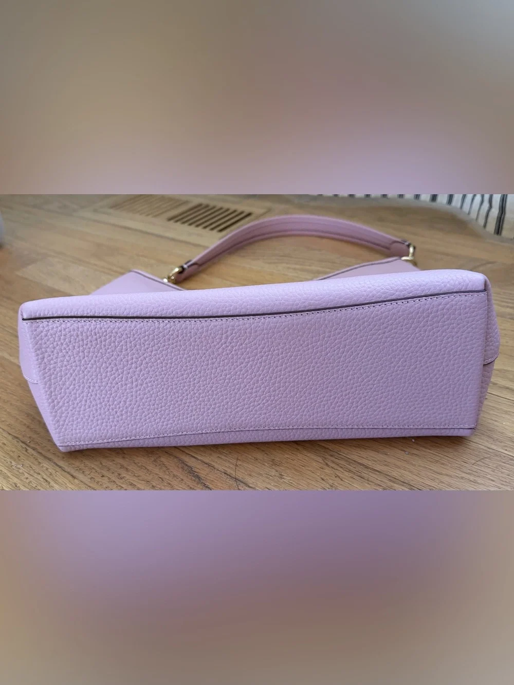Coach Pebbled Leather Laurel Shoulder Bag in Carnation Pink